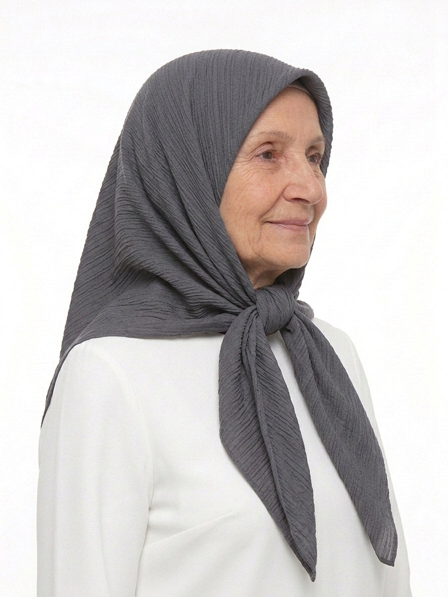 Dark Grey Silk